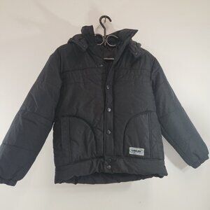 Vintage Gobelins Black Puffer Jacket Size Small 1990s